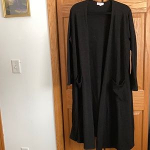 LulaRoe Black Duster Cardigan